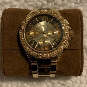 Michael Kors Gold & Tortoise Watch